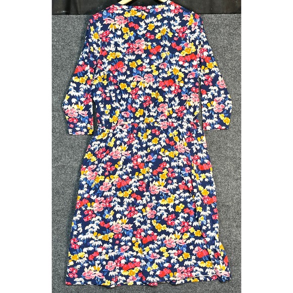 Joules Vibrant Blue Floral Midi Dress - Picture 9 of 16